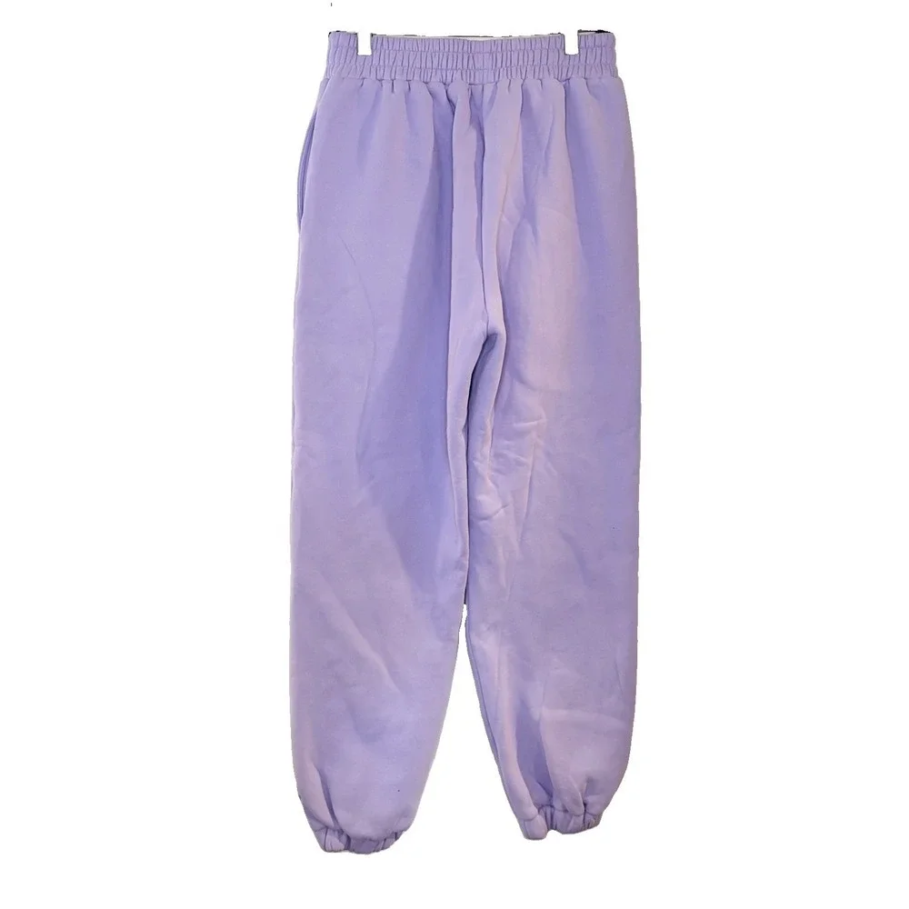 Comfrt Comfort‎ Collection Pastel Edit Purple Fleece Jogger Pants Pockets M